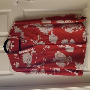 Candie's women's v-neck long sleeve or 3/4 sleeve button down blouse.  Size Lg